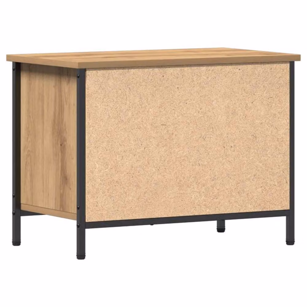 Berkfield Home Artisan Oak TV Stand in Brown, W/D/H: 60 x 35 x 45 cm – 4