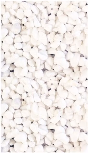 Aqua One Decorative Coloured Aquarium Gravel, 2kg, White, 7mm