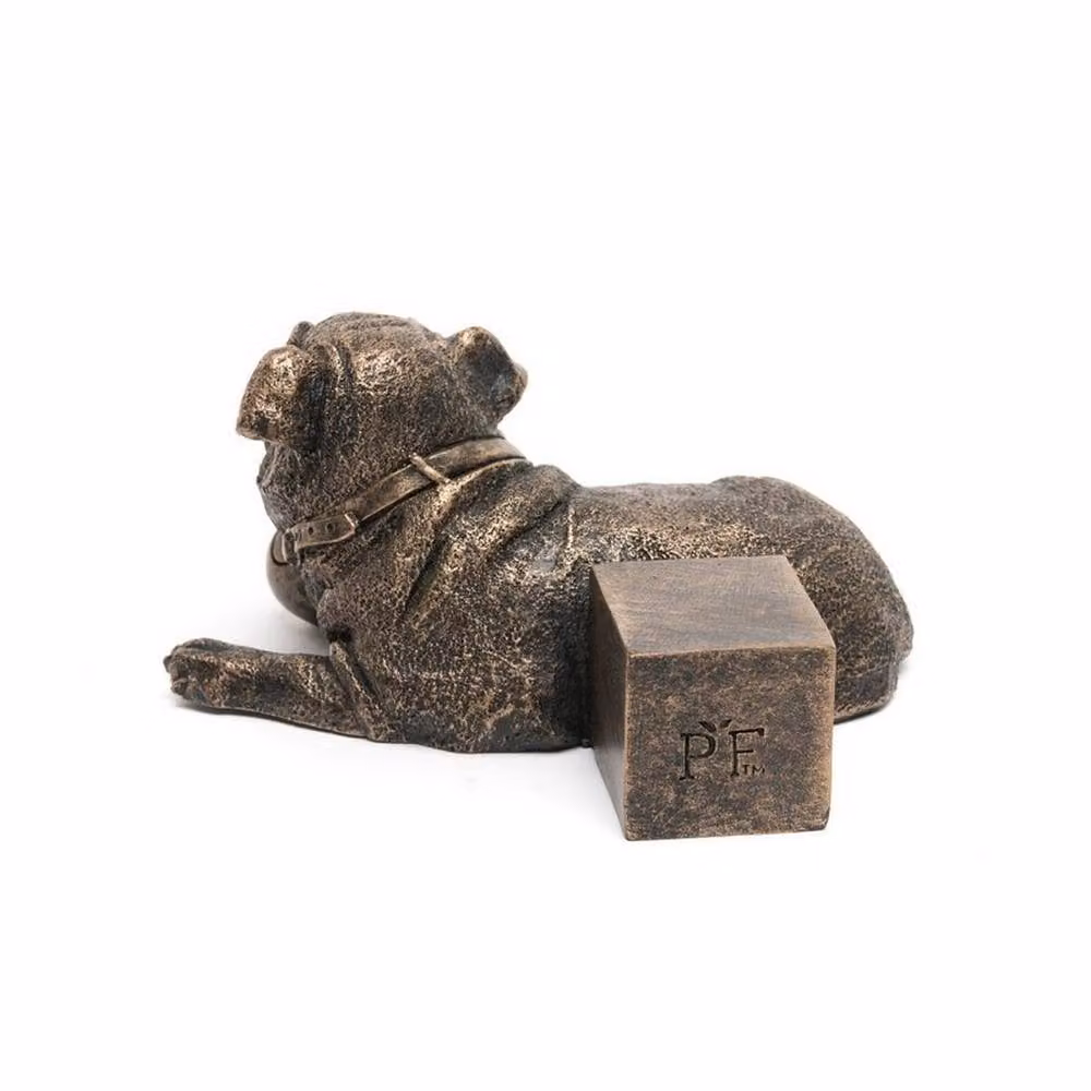 Jardinopia Resting British Bulldog Plant Pot Feet, Bronze, Set of 3, W: 9.0 cm, D: 8.2 cm, H: 8.5 cm – 6