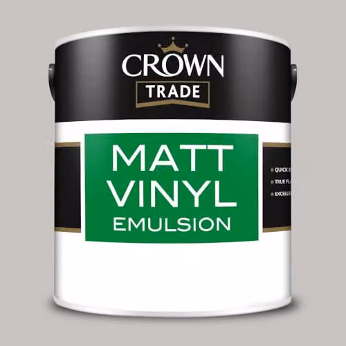 Crown Trade Matt Vinyl Dispersion Paint in Cloudburst Multicolour, 2.5 l – 2
