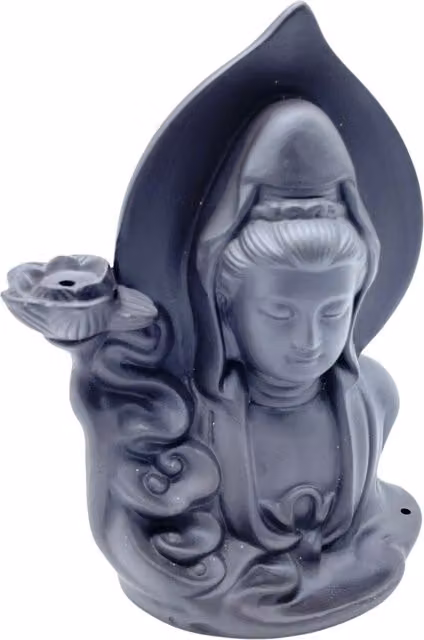 KDMD Ceramic Backflow Incense Burner in Grey