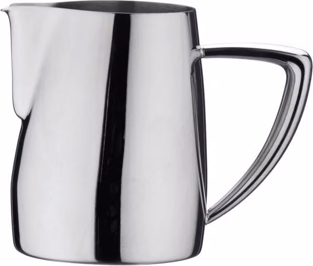 Cafe Stal Art Deco Stainless Steel Milk Jug, Silver, 0.34 l