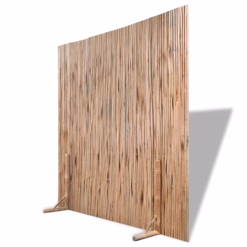 Berkfield Home Woven Bamboo Fence in Brown, W/H: 180 x 170 cm – 2