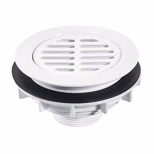 McAlpine White Plastic Round High-Flow Shower Waste SWHF1-WH