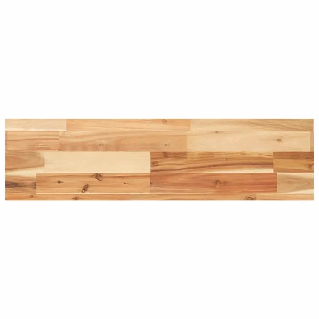 Berkfield Home Brown Oil Finished Solid Wood Acacia Floating Shelf, W/D/H: 100 x 20 x 4 cm