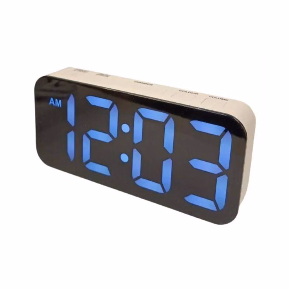 Dragodirect Digital LED Alarm Clock with Snooze Function in White – 2