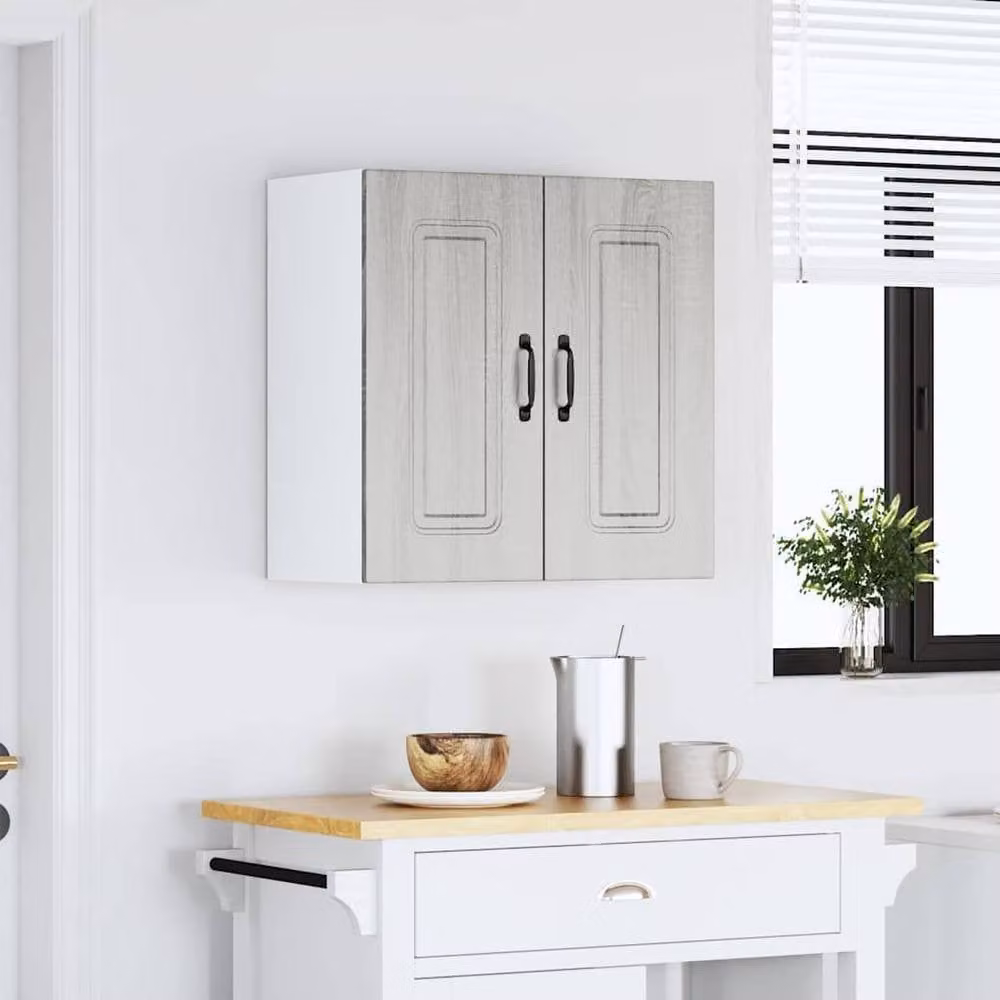 Berkfield Home Kalmar Grey Sonoma Kitchen Wall Cabinet