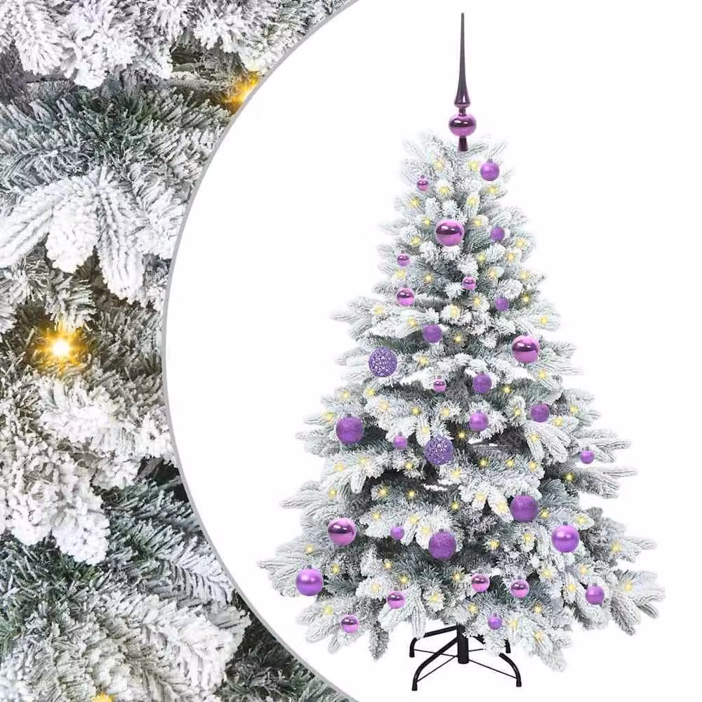 Berkfield Home Artificial Green Christmas Tree with 150 Warm White LEDs – 2