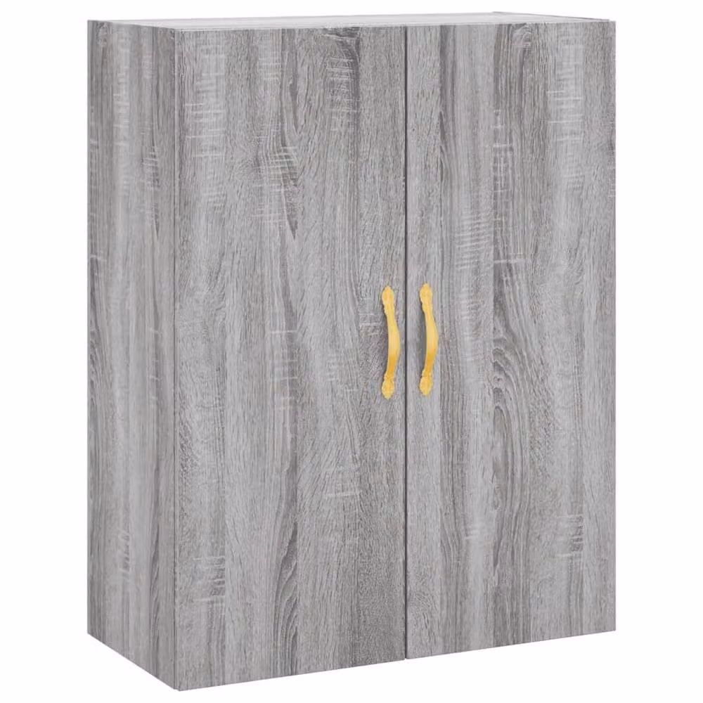 Berkfield Home Wall Mounted Cabinet in Grey, W: 69.5 cm, D: 34 cm, H: 90 cm – 2