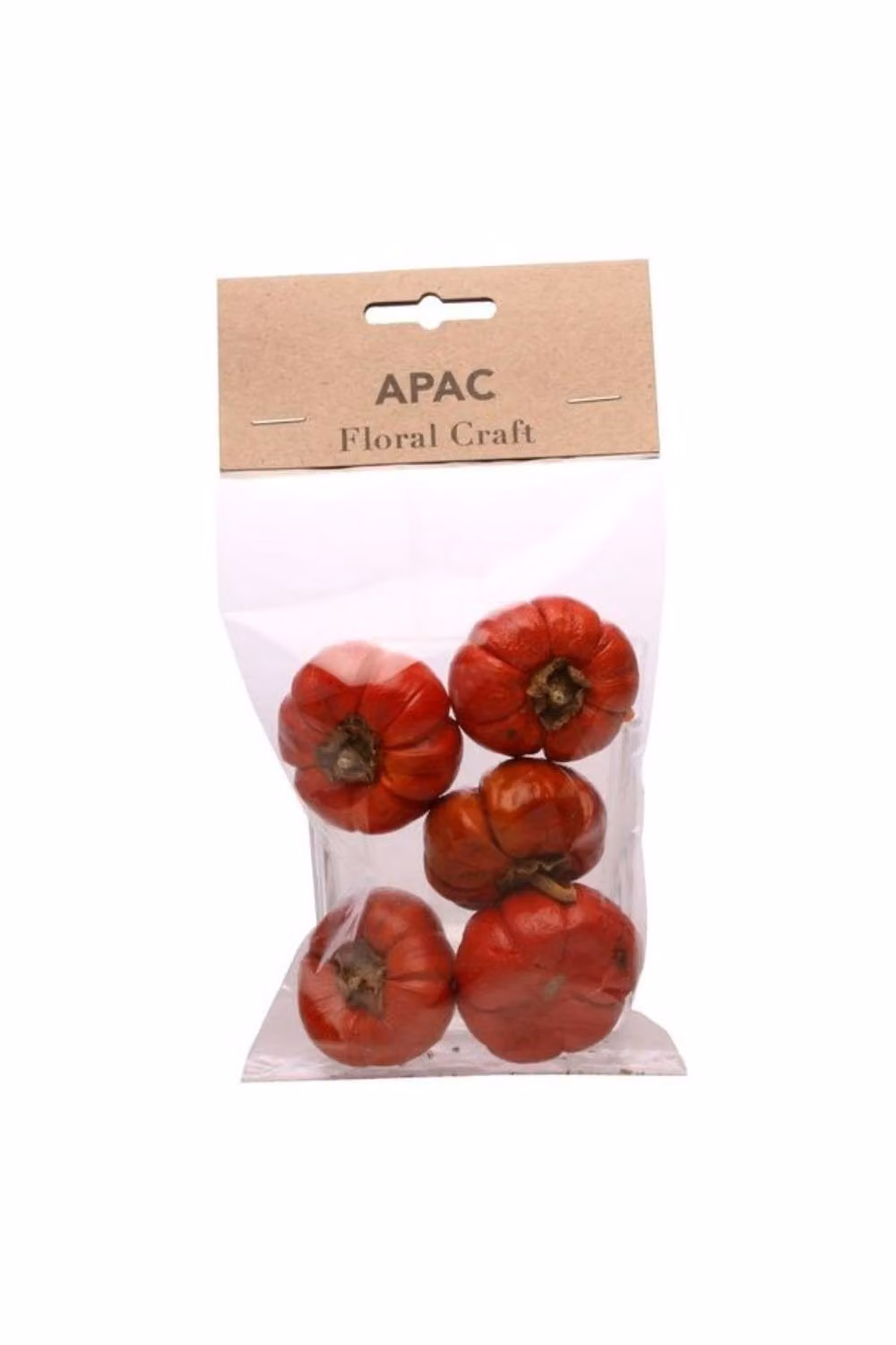 KDMD Pack of 3 Red Dried Mini Pumpkin Pendant Decorations – 2