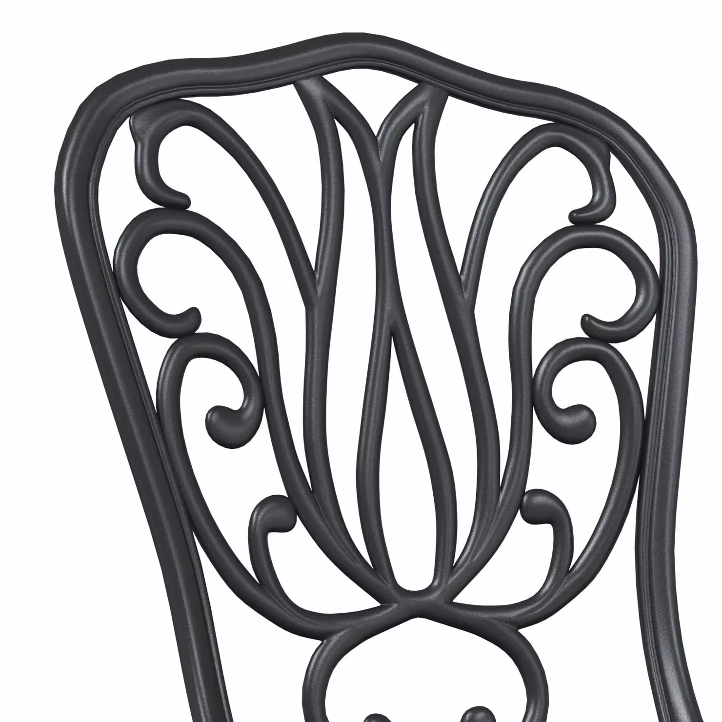 Berkfield Home 3-Piece Classic Garden Bistro Set in Matt Black Powder Coated Aluminium – 3