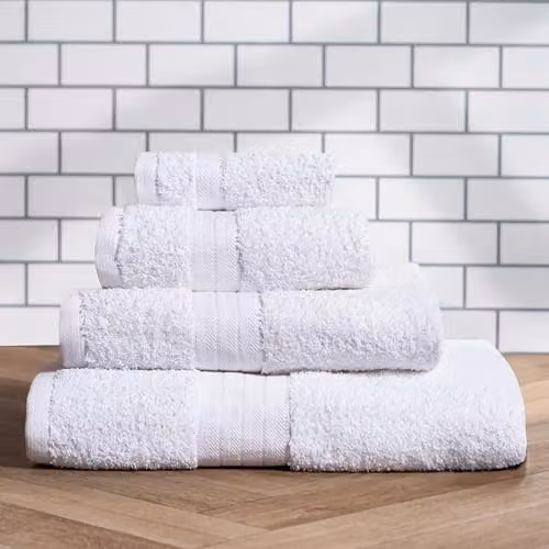OHS White Luxury Cotton Terry Bath Sheet, W/D/H: 150 x 90 x 0 cm – 3