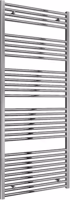 Bathroom Kingdom Diva Silver Steel Heated Towel Rail H: 180 cm, W: 75 cm – 3