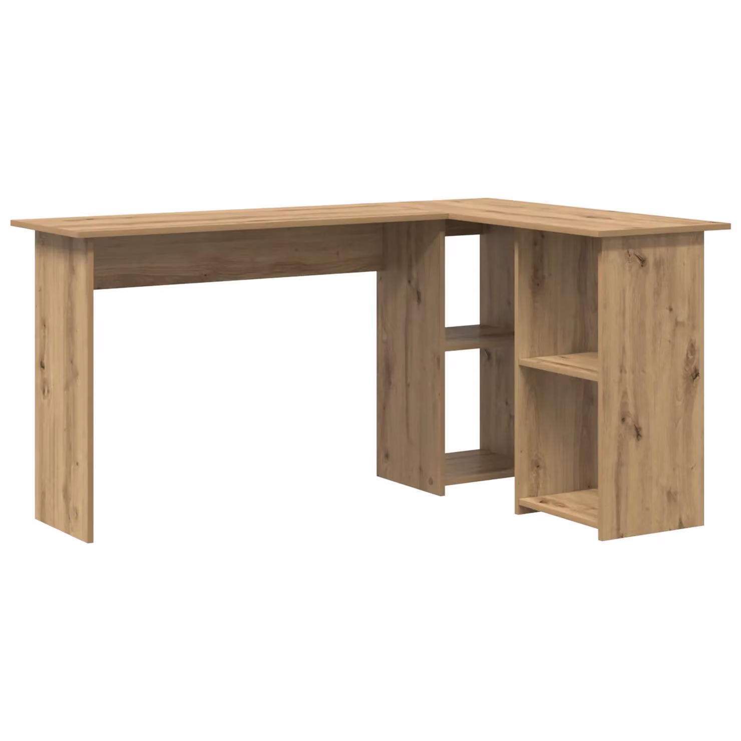 Berkfield Home Artisan Oak Computer Desk in Brown, W/D/H: 120 x 50 x 73 cm – 2
