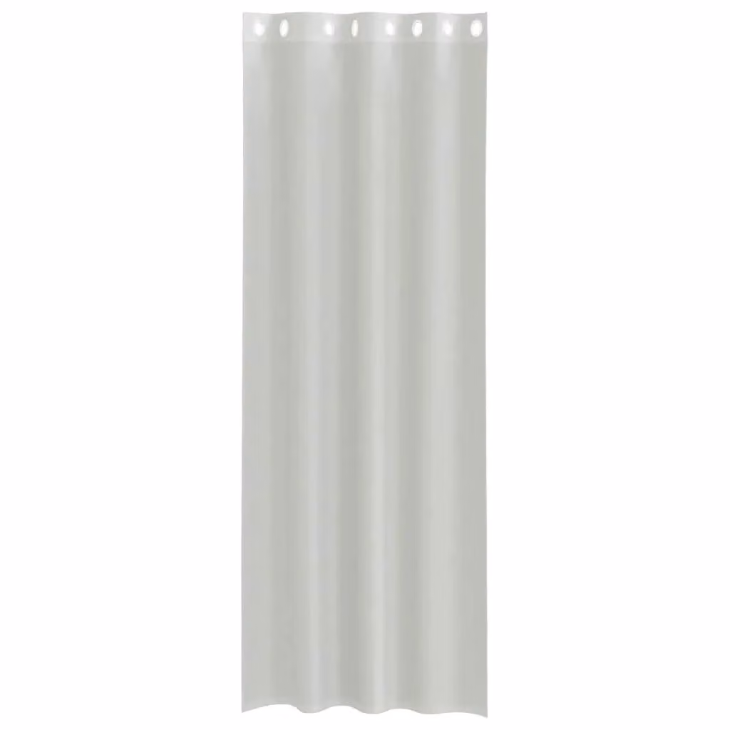 Berkfield Home Grey Voile Fabric Curtains with Eyelets, 2 Pack, W: 140 cm, H: 260 cm – 2