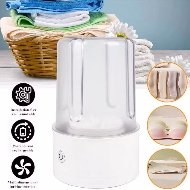 SPETLEK Portable Mini Top Loader Washing Machine in White