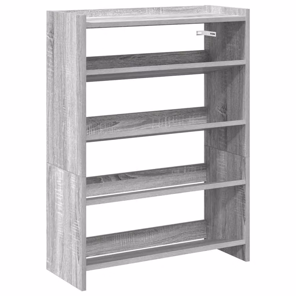 Berkfield Home Grey Sonoma Shoe Rack, W: 60 cm, D: 25 cm, H: 81 cm – 2