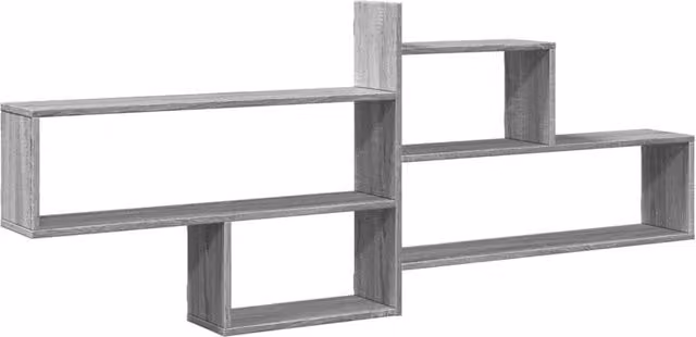 Berkfield Home Wall Mounted Shelf in Grey Sonoma, W: 167.5 cm, D: 18 cm, H: 68 cm – 1