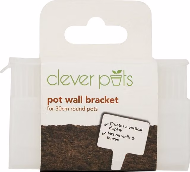 Clever Pots White Wall Bracket for 30cm Round Planters