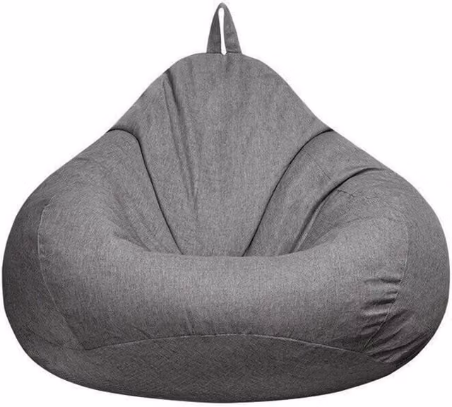 Nordara Grey Indoor Lazy Lounger Sofa Cover, W: 100 cm, L: 190 cm – 1