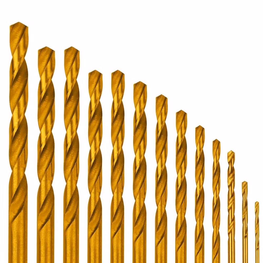 SPETLEK 13-Piece HSS M35 Cobalt Steel Metric Twist Drill Bit Set in Gold – 3