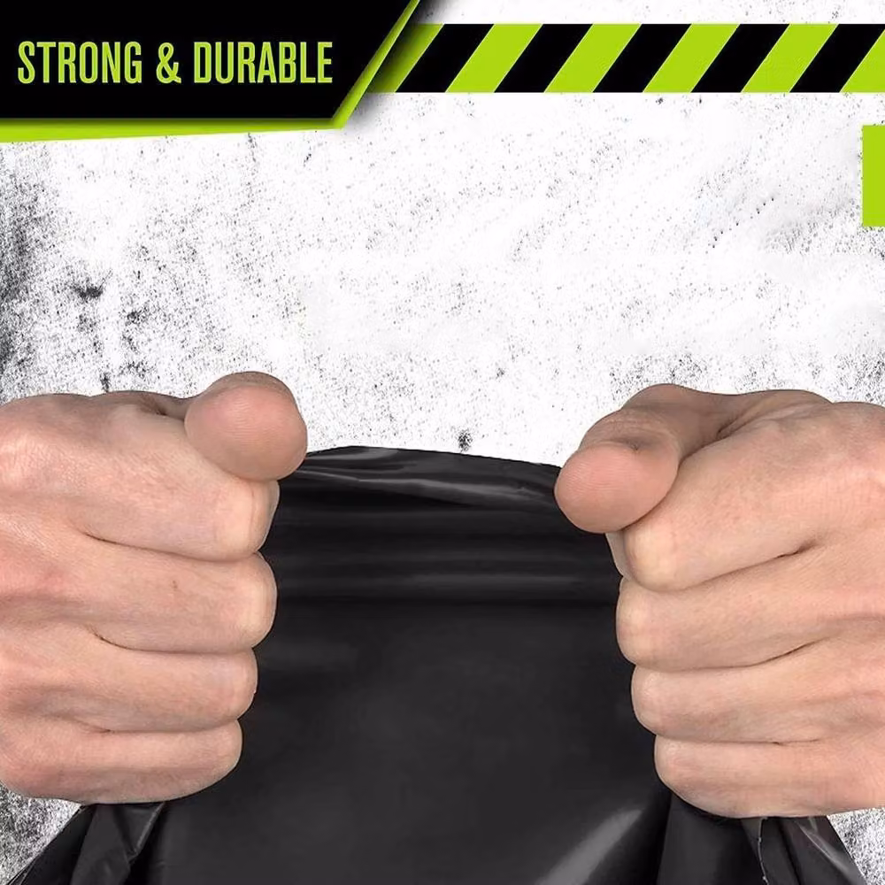 Spetlek Black Heavy Duty Bin Liner Bags, 200 Pack, 0.6m2 – 4