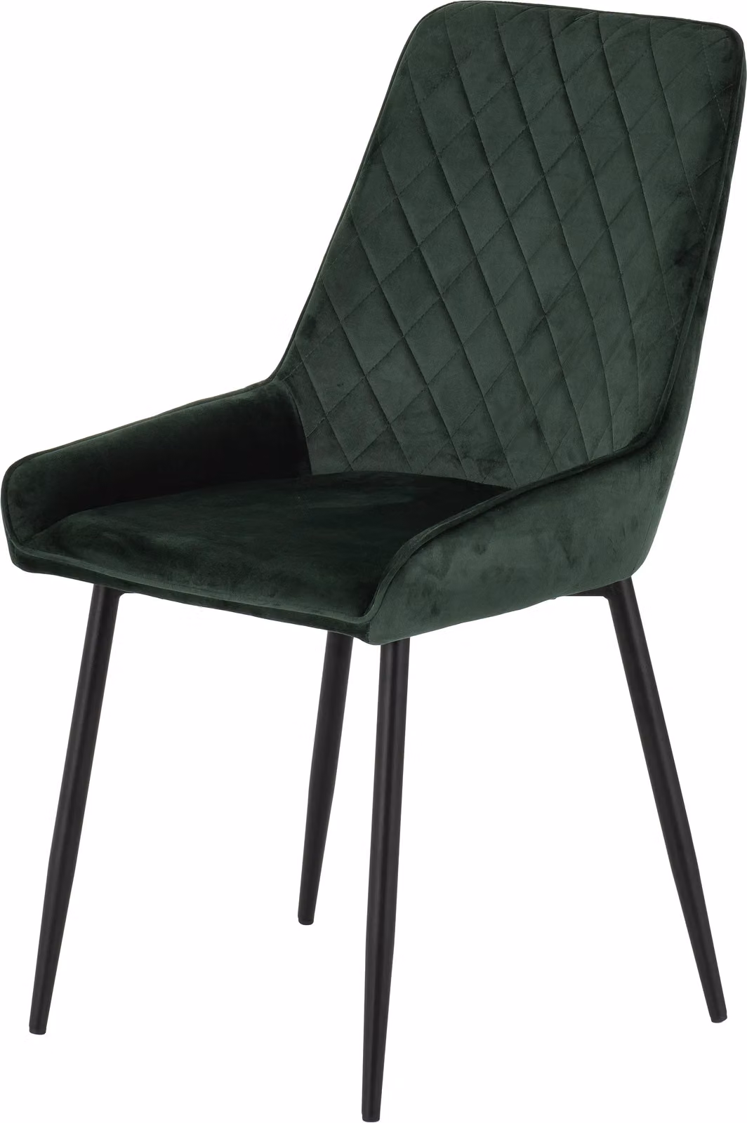 Seconique Avery Set of 2 Green Velvet Dining Chairs with Armrests – 7