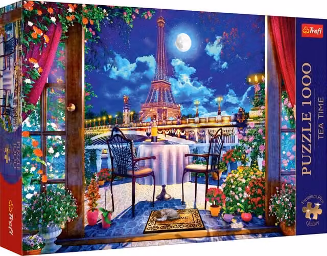 Trefl Paris in the Moonlight 1000 Piece Jigsaw Puzzle, Multicolour