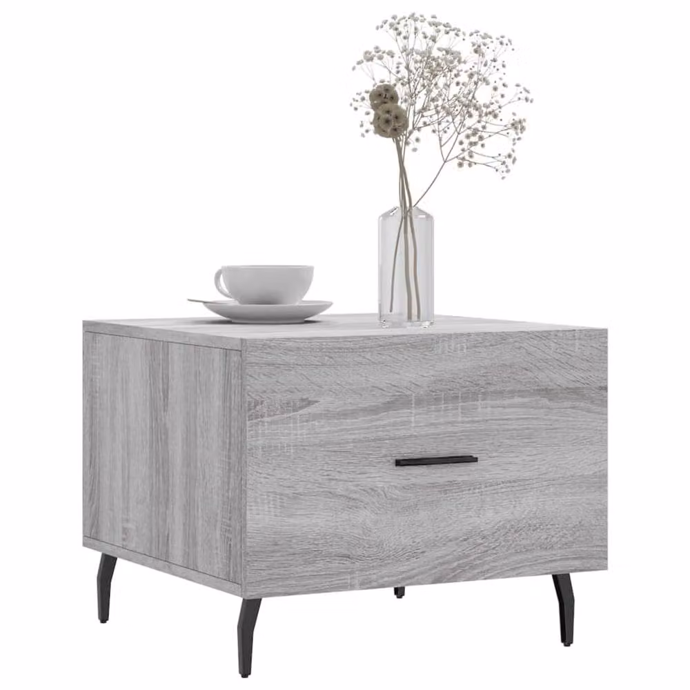 Berkfield Home Set of 2 Grey Sonoma Coffee Tables, W/D/H: 50 x 50 x 40 cm – 2