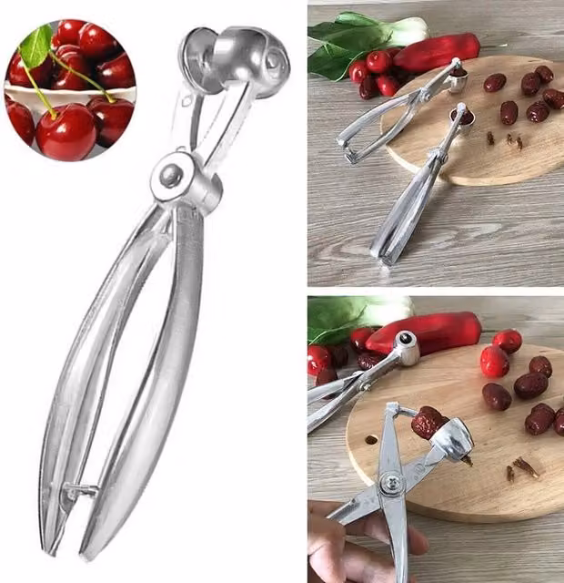 SPETLEK Silver Metal Fruit Remover Core Tool for Cherries and Olives