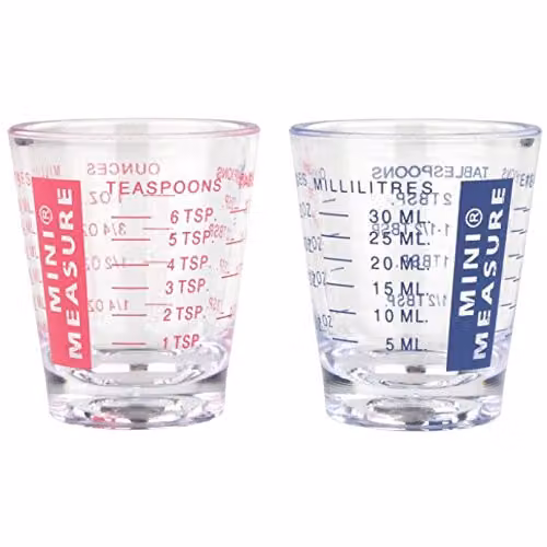 Tala Plastic Mini Measuring Spoons in a Mixed Multicolour and Transparent Display Box of 12