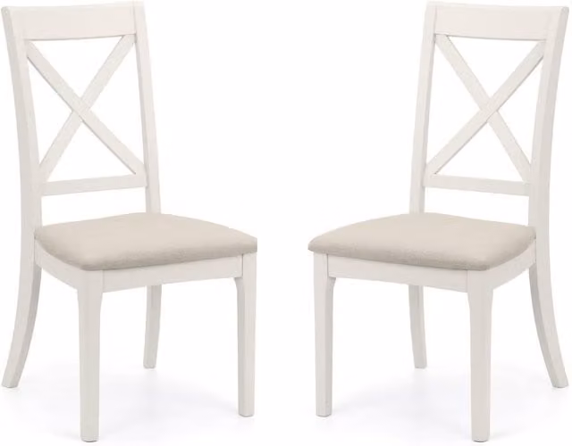Cheshire Gainsborough Elegant Dining Chairs - Set of 2 - Grey Microfibre Fabric