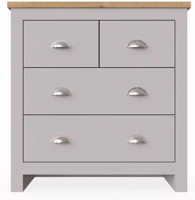 Timber Art Design Lisbon Bedroom Chest of Drawers in Light Grey Oak – 2