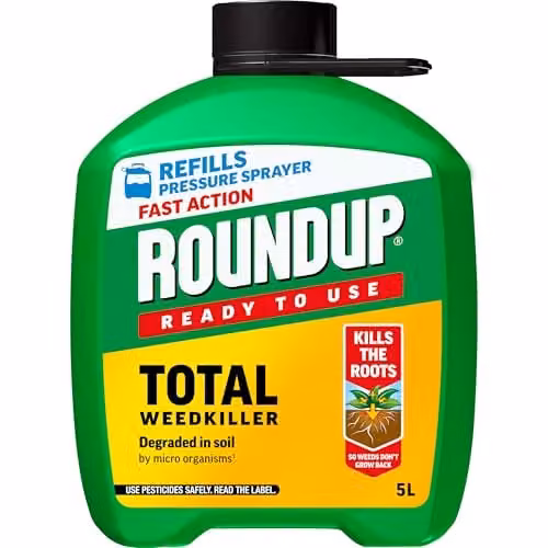 Roundup Fast Action Pump N Go Weed Killer Refill, 5 l, Clear – 1