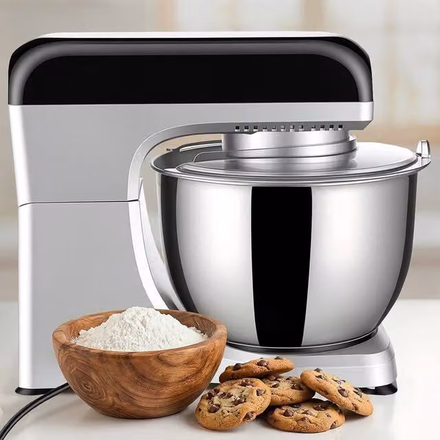 PAWNORA Food Processor Blender Chopper in Silver with Stainless Steel