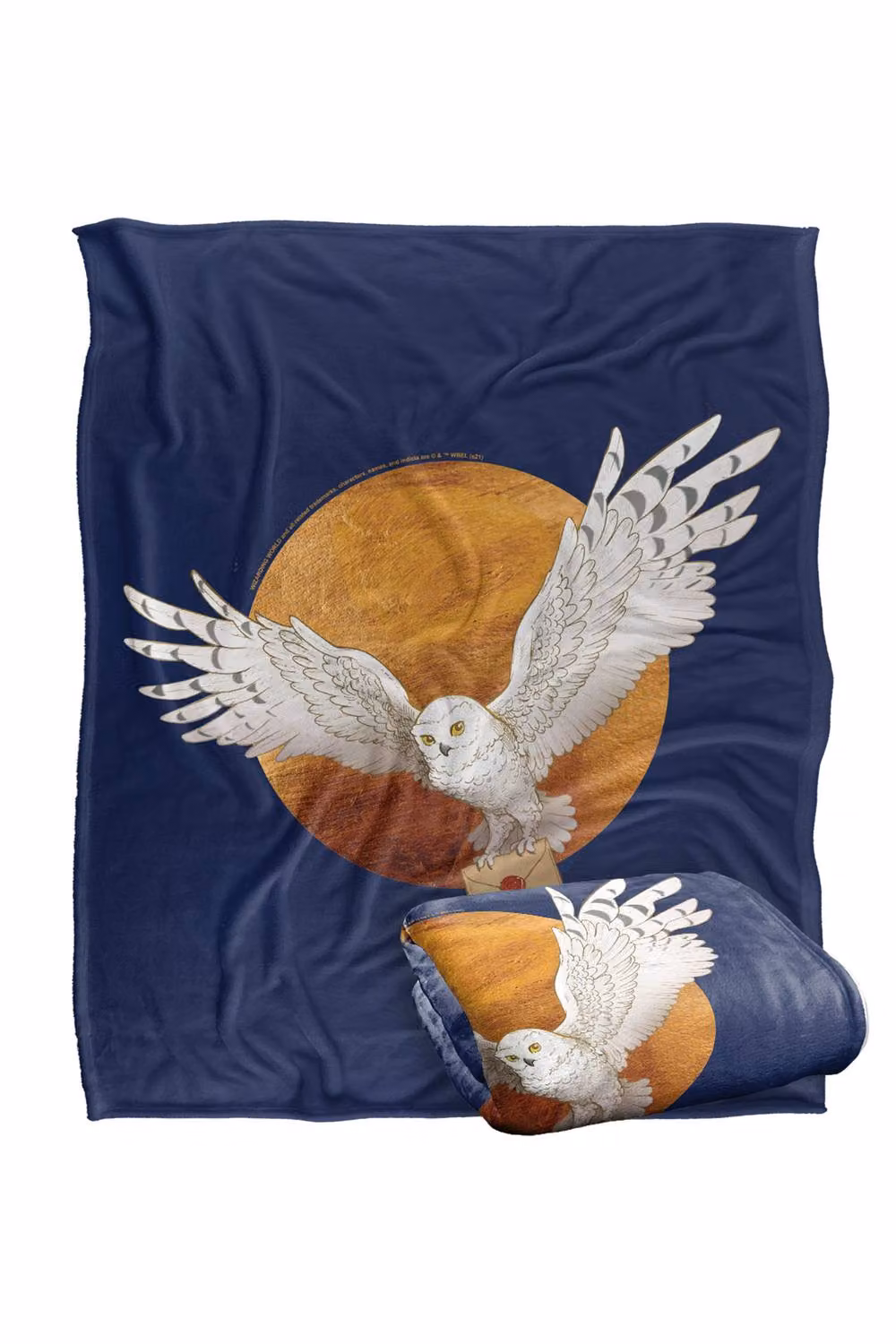 Warner Bros. Harry Potter Hedwig and The Moon Super Soft Silky Touch Fleece Throw Blanket, Multicolour, W: 91.44 cm x L: 147 cm – 6
