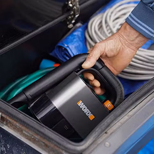 Worx WX030 20V Cordless Compact Vacuum in Black with Rechargeable Battery, Charger and Washable Filter – 5