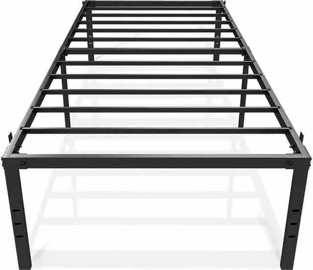 Nordara TWIN Modern Metal Bed Frame in Black