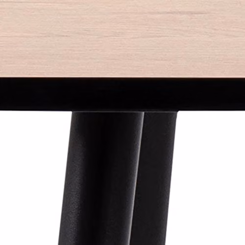 Actona Wilma Square Dining Table in Wild Oak with Black Legs, W/D/H: 80 x 80 x 75 cm – 3
