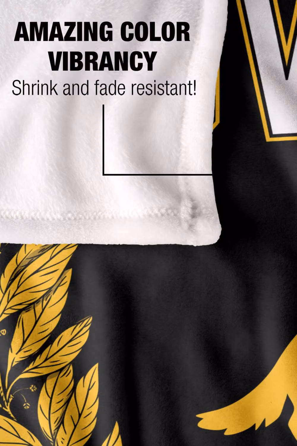 Warner Bros. Harry Potter Hufflepuff Hogwarts Leaves Super Soft Fleece Throw Blanket, Multicolour, W: 127 cm x D: 152 cm – 9