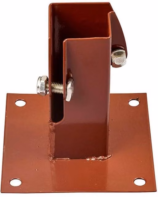 Easypost Bolt-Down T-Shape 100P Brown, Pack of 6, 100 x 100 mm