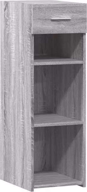 Berkfield Home Grey Sonoma Sideboard in Engineered Wood W/D/H: 30 x 42.5 x 93 cm – 1
