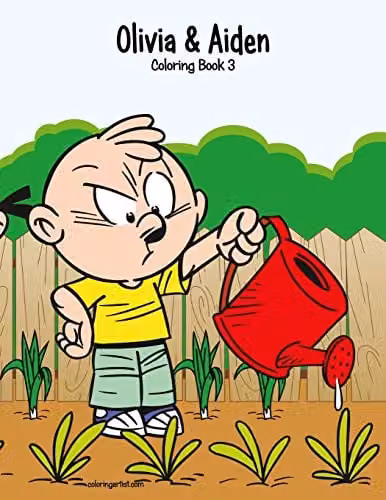 Olivia & Aiden Multicolour Paper Colouring Book 3