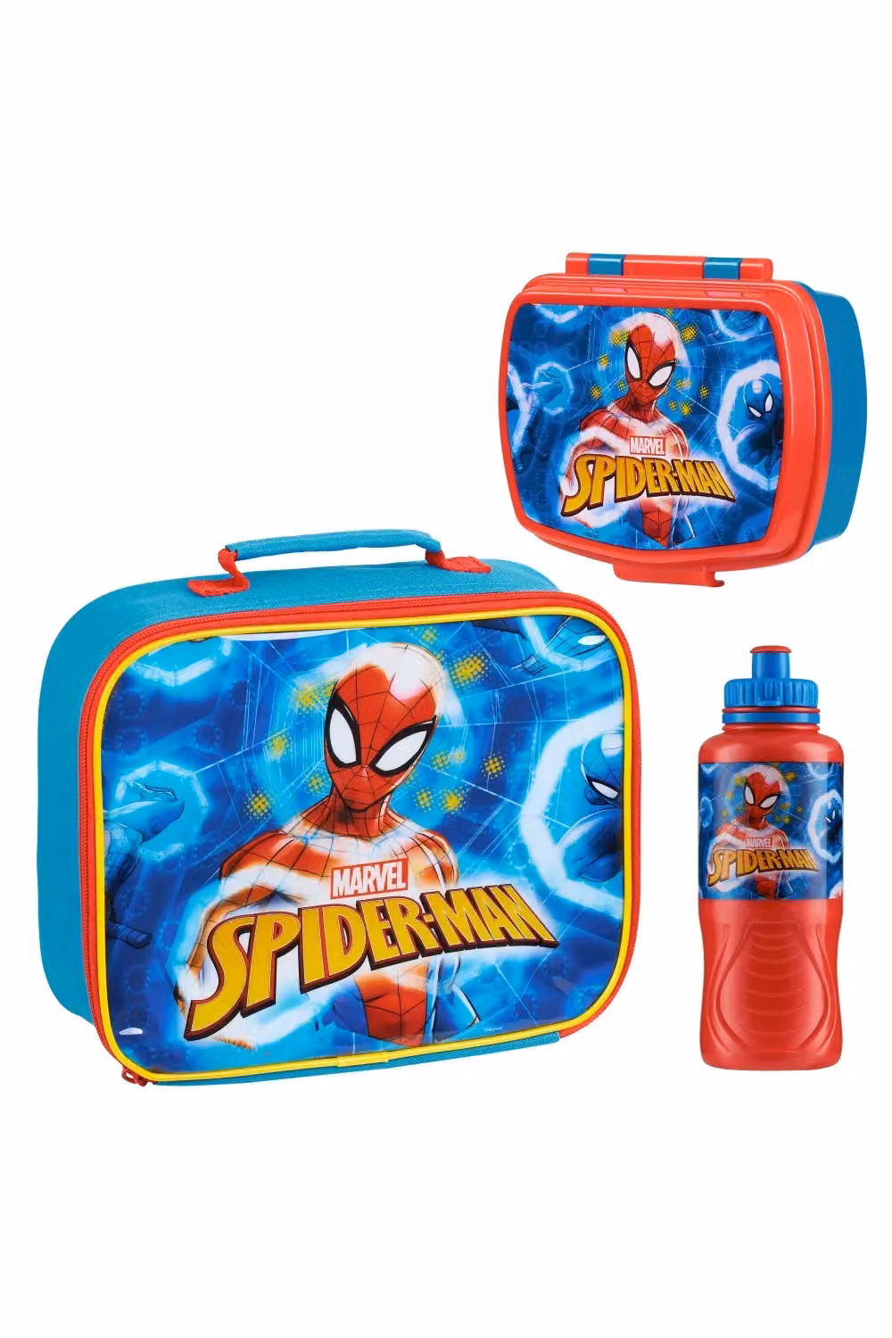 Marvel Spiderman 3 Piece Insulated Lunch Set with 430ml Water Bottle, Multicolour – 7