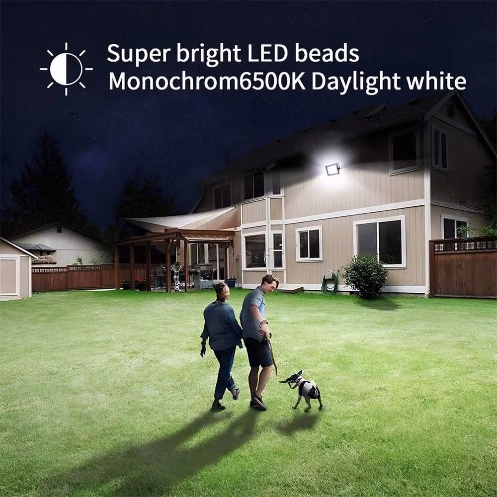 NESTLUNE 200W LED Security Floodlight in Black – 5