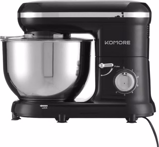 Living Star Black Plastic Household Stand Mixer, 5.2 Quart