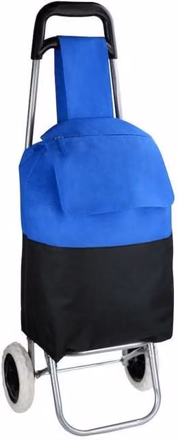 Derby Of Sweden Sky 27L Shopping Trolley in Blue, H: 50 cm, W: 30 cm, D: 20 cm – 1