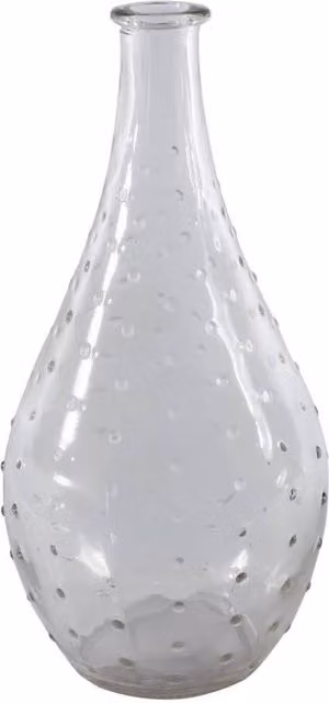 KDMD Clear Glass Vanity Bottles, 4 Pack, H 20 cm x Dia 10 cm