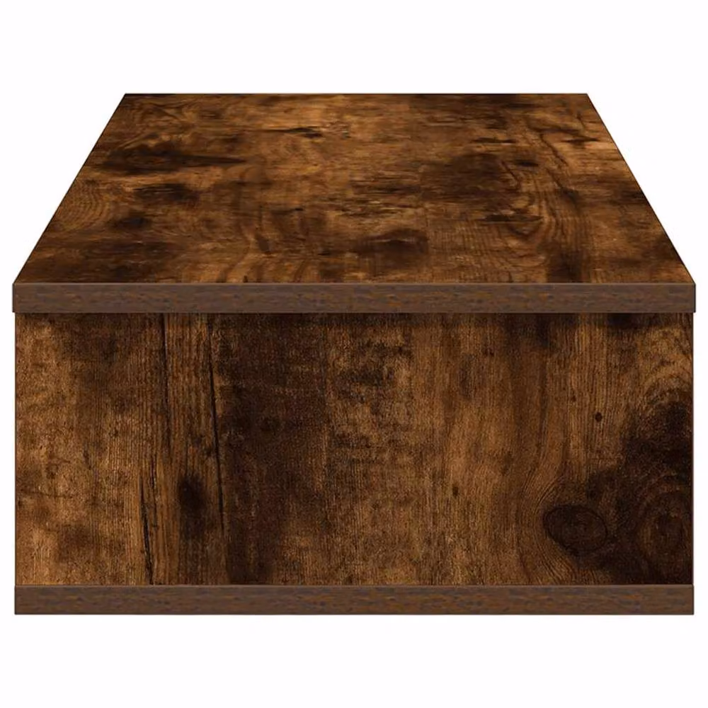 Berkfield Home Decorative Wall Shelf with Drawers in Smoked Oak Brown, W/D/H: 80 x 31 x 17 cm – 4