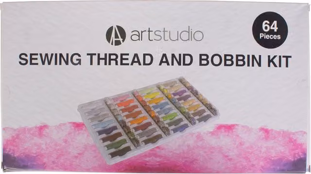 Art Studio Multicolour Sewing Thread and Bobbin Kit for Adults